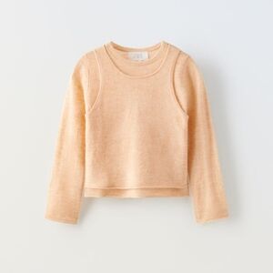 ZARA KIDS LIMITED EDITION OVERLAY DETAIL SWEATER